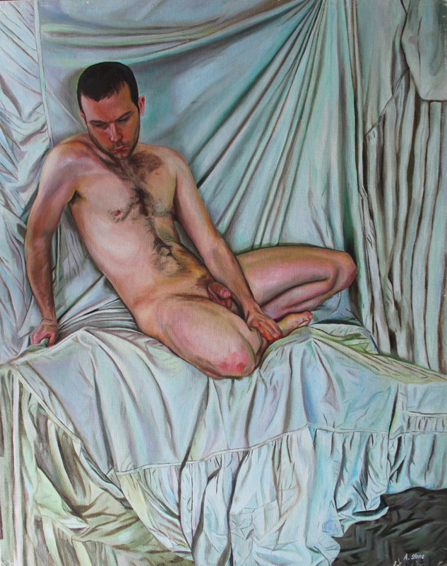 Ashley Stone Male Nude Painting