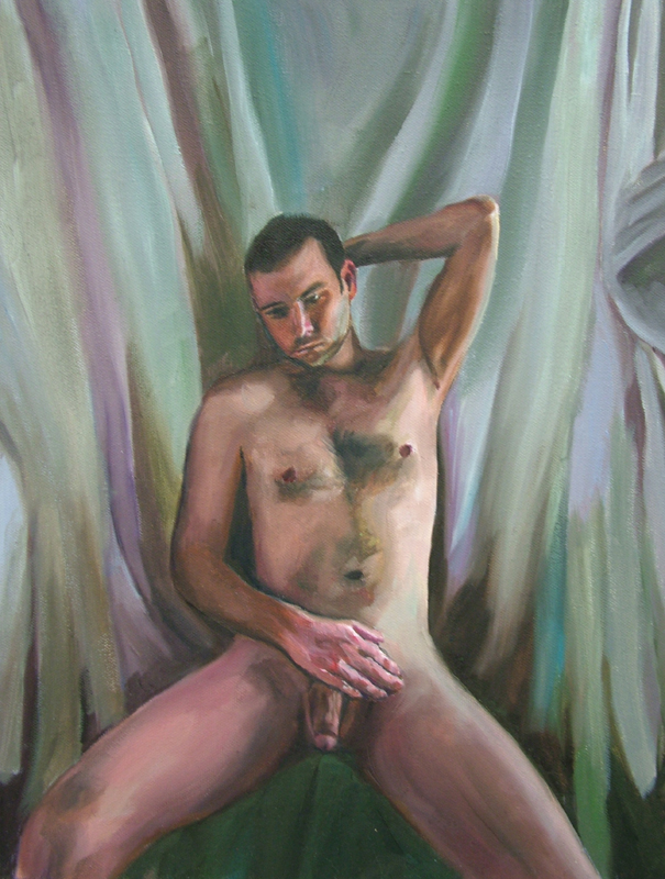 Ashley Stone Male Nude Painting